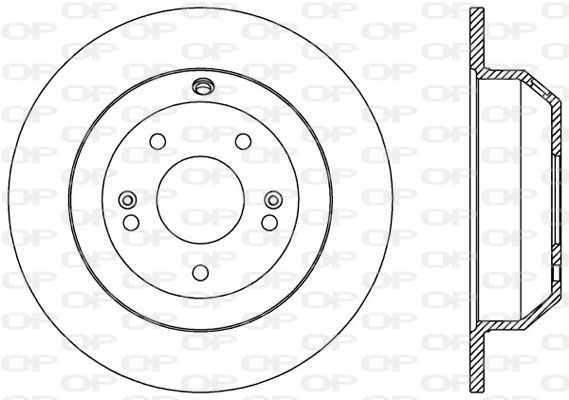 OPEN PARTS Тормозной диск BDA2587.10